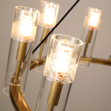 Carney Chandelier 10 Lights Brass