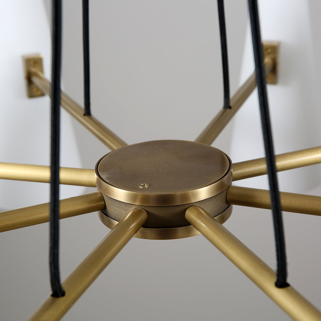 Bianco Chandelier 8 Lights Brass