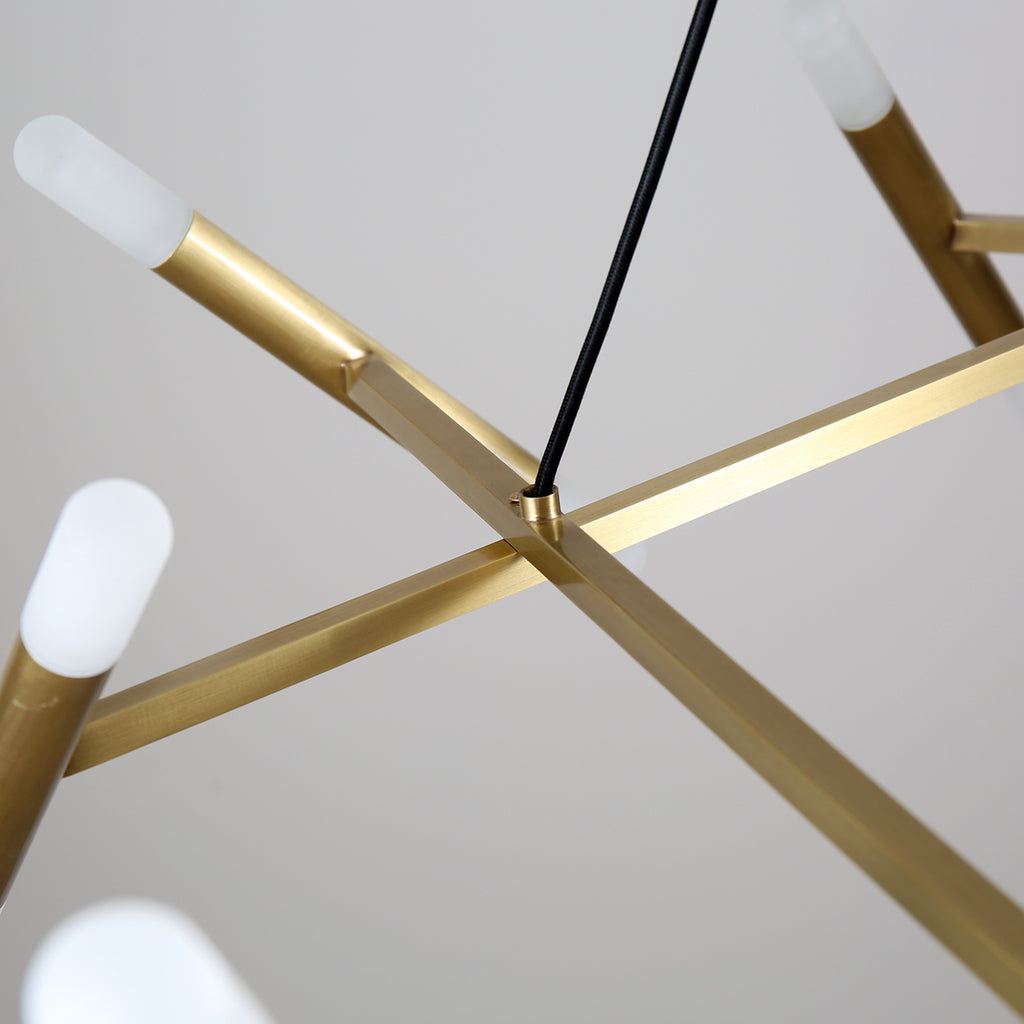 Patrick Chandelier 20 Lights Brass