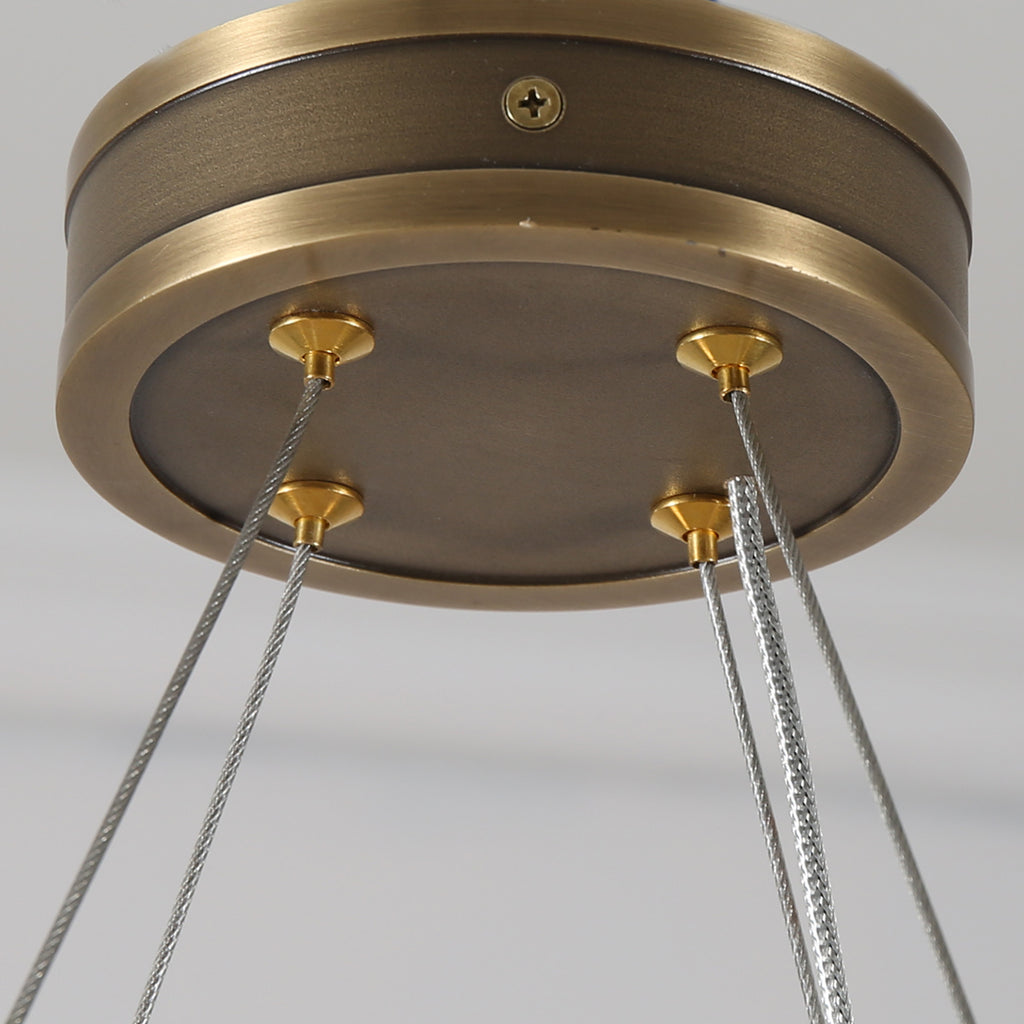 Globe Brass Chandelier 8 Lights
