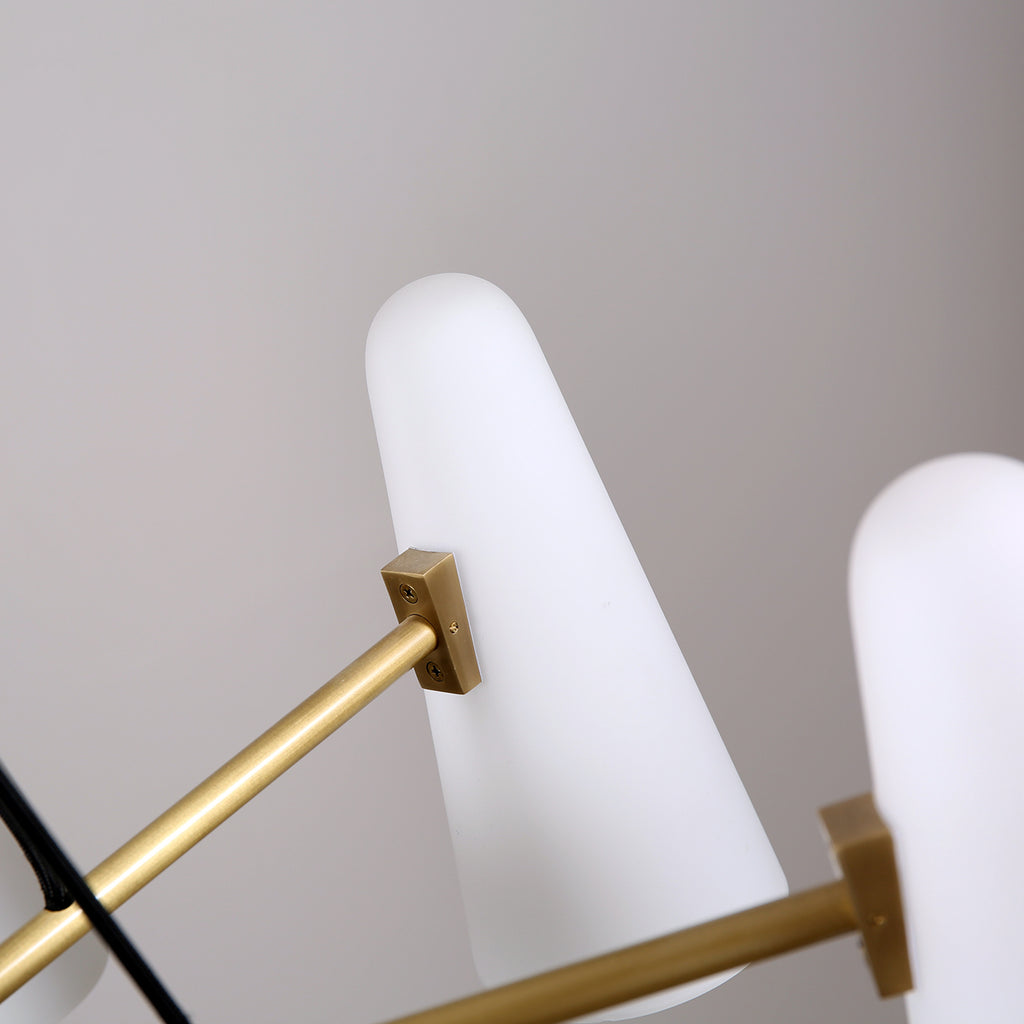 Bianco Chandelier 8 Lights Brass