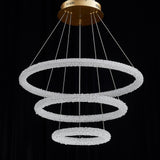 Halo-3 Crystal Chandelier 27.5"+ 19.7"+11.8"