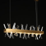 Tiffany-2 Crystal Linear Chandelier 32"
