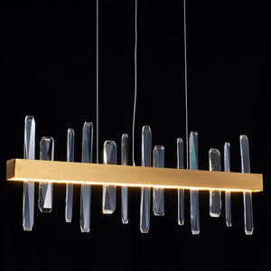 Tiffany-2 Crystal Linear Chandelier 36"