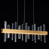 Tiffany-2 Crystal Linear Chandelier 36"
