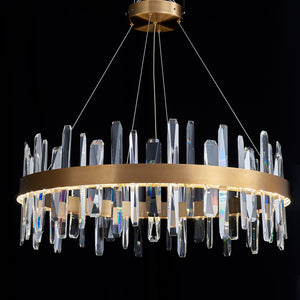 Tiffany-2 Crystal Round Chandelier 32"