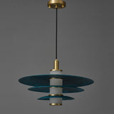 Flying Saucer-3 Brass Pendant