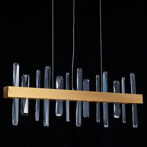 Tiffany-2 Crystal Linear Chandelier 36"