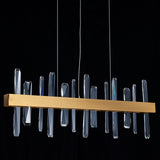 Tiffany-2 Crystal Linear Chandelier 36"