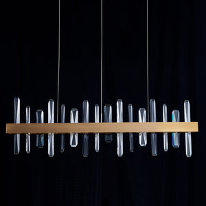 Tiffany-2 Crystal Linear Chandelier 40"