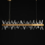 Tiffany-2 Crystal Linear Chandelier 48"