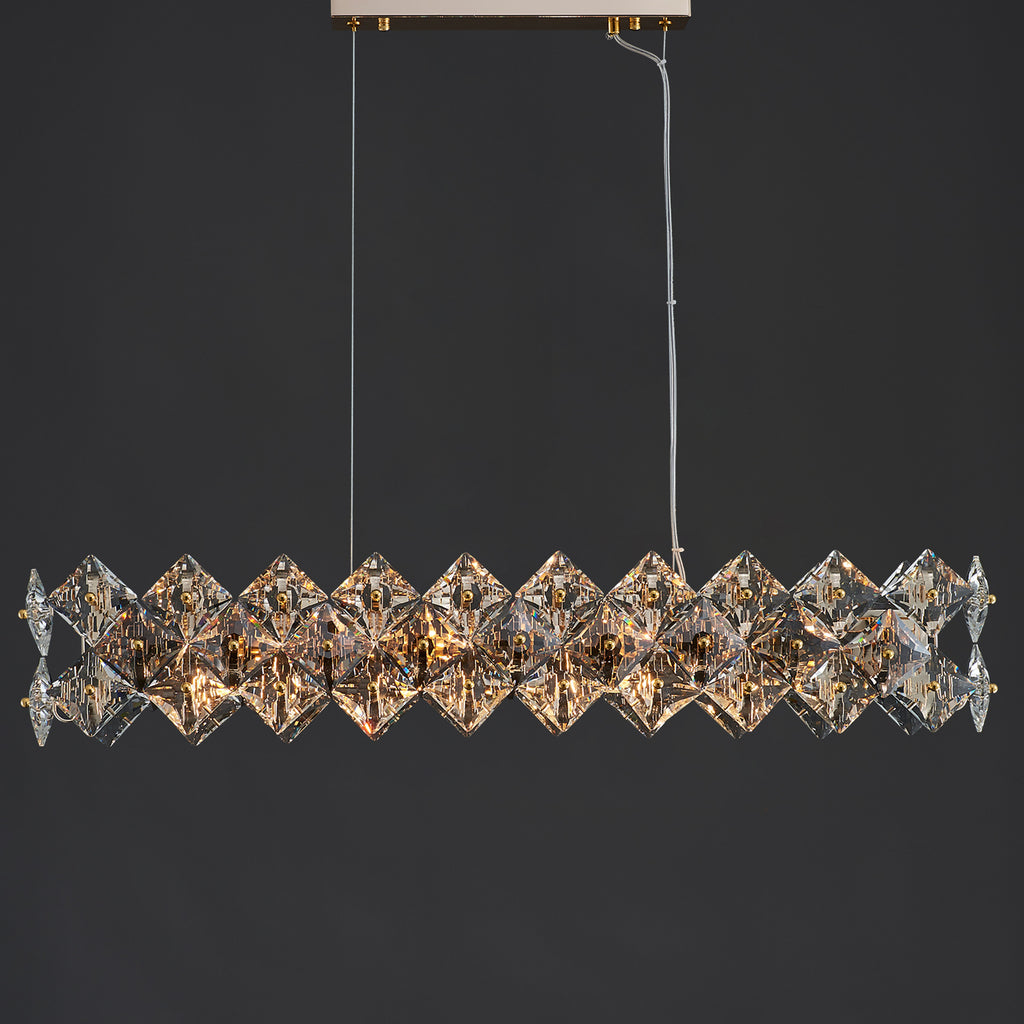 Scale Crystal Linear Chandelier 4 Lights