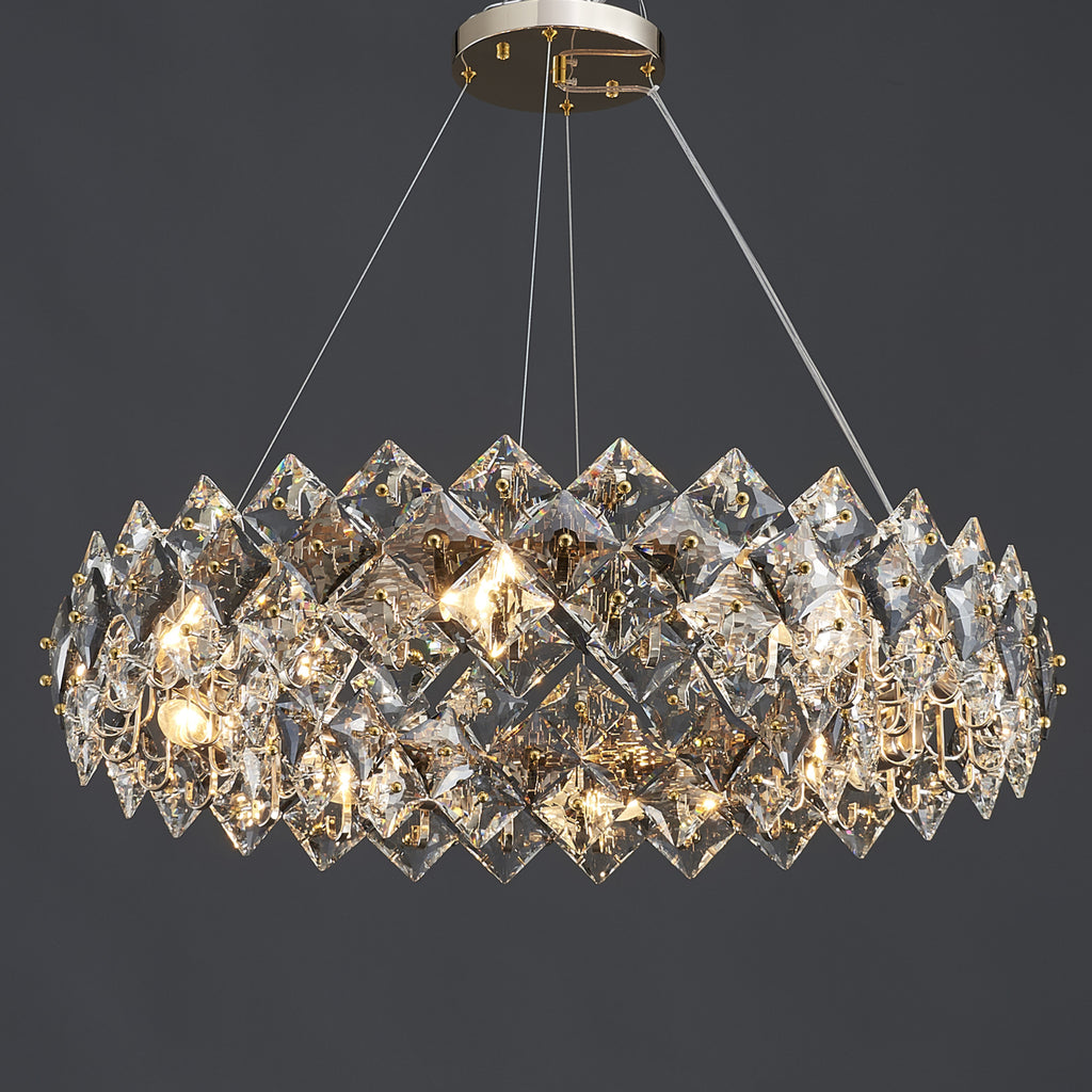 Scale Crystal Round Chandelier 8 Lights