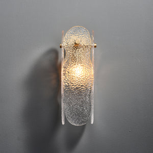 Ice Sculpture Glass Wall Sconce