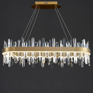 Tiffany-2 Crystal Linear Chandelier 41"