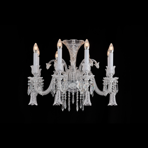 Cygne blanc de Cristal Chandelier