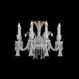 Cygne blanc de Cristal Chandelier