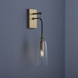 Angler Wall Sconce Brass