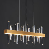 Tiffany-2 Crystal Linear Chandelier 36"