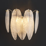 White Feather Wall Sconce