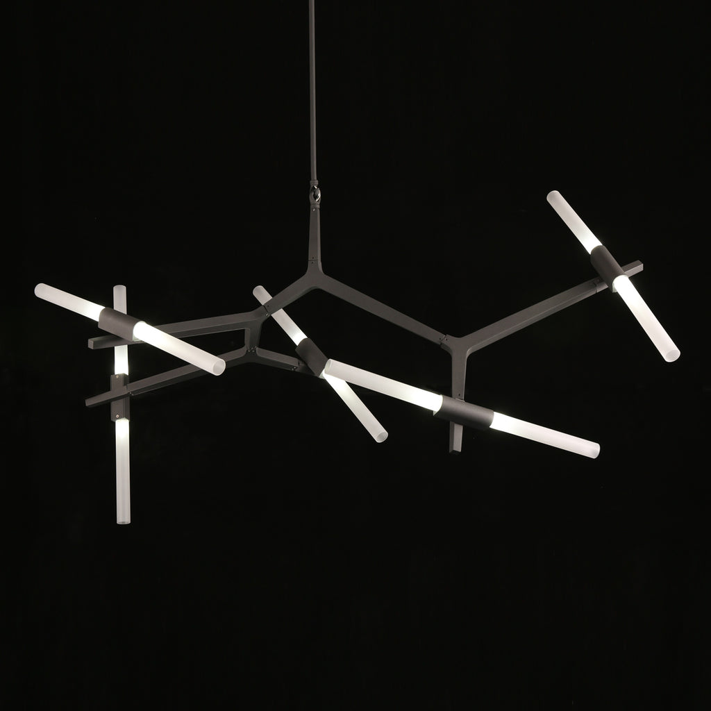 Alice Chandelier 10 Lights Grey