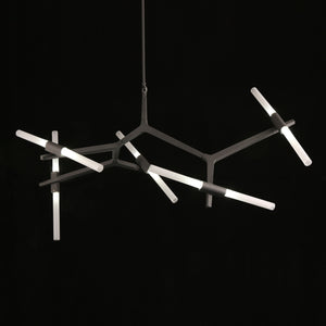 Alice Chandelier 10 Lights Grey