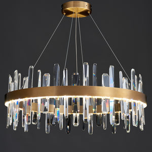 Tiffany-2 Crystal Round Chandelier 32"