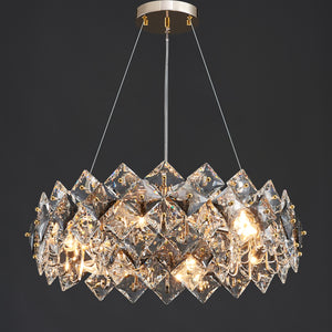 Scale Crystal Round Chandelier 6 Lights