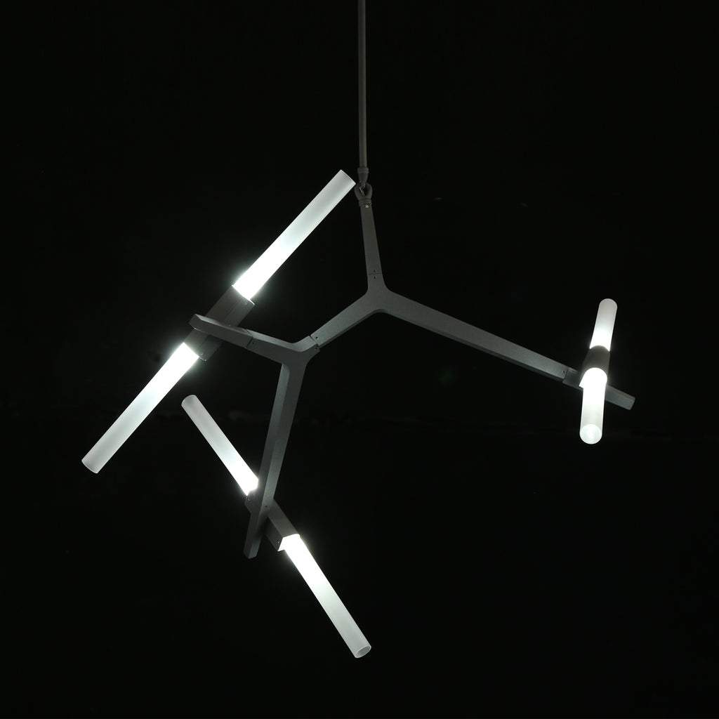 Alice Chandelier 6 Lights Grey