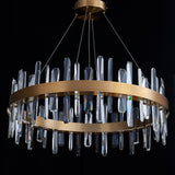 Tiffany-2 Crystal Round Chandelier 32"