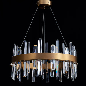 Tiffany-2 Crystal Round Chandelier 24"