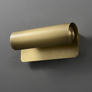 Scroll-II Wall Sconce Brass