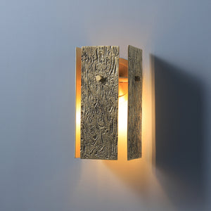 Bark Wall Sconce Brass