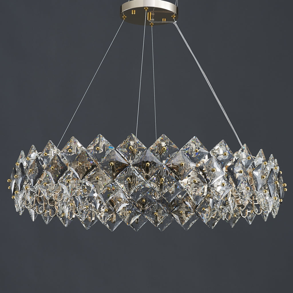 Scale Crystal Round Chandelier 12 Lights