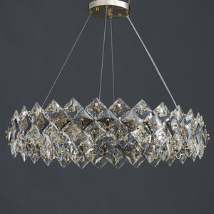 Scale Crystal Round Chandelier 12 Lights