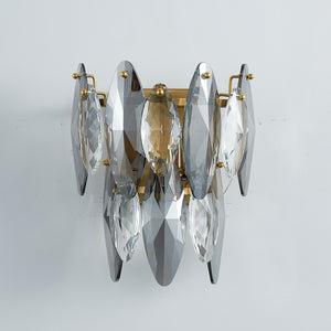 Smoked Crystal Wall Sconce