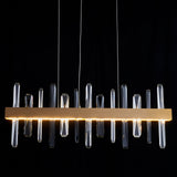 Tiffany-2 Crystal Linear Chandelier 36"