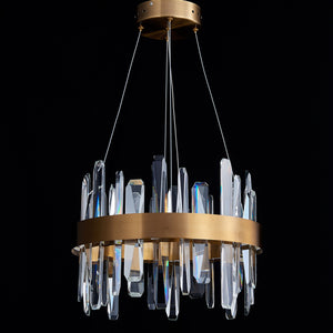Tiffany-2 Crystal Round Chandelier 16"