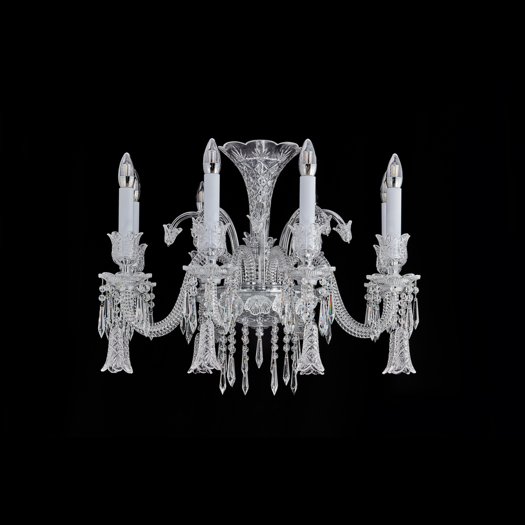 Cygne blanc de Cristal Chandelier
