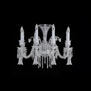 Cygne blanc de Cristal Chandelier