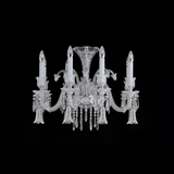 Cygne blanc de Cristal Chandelier