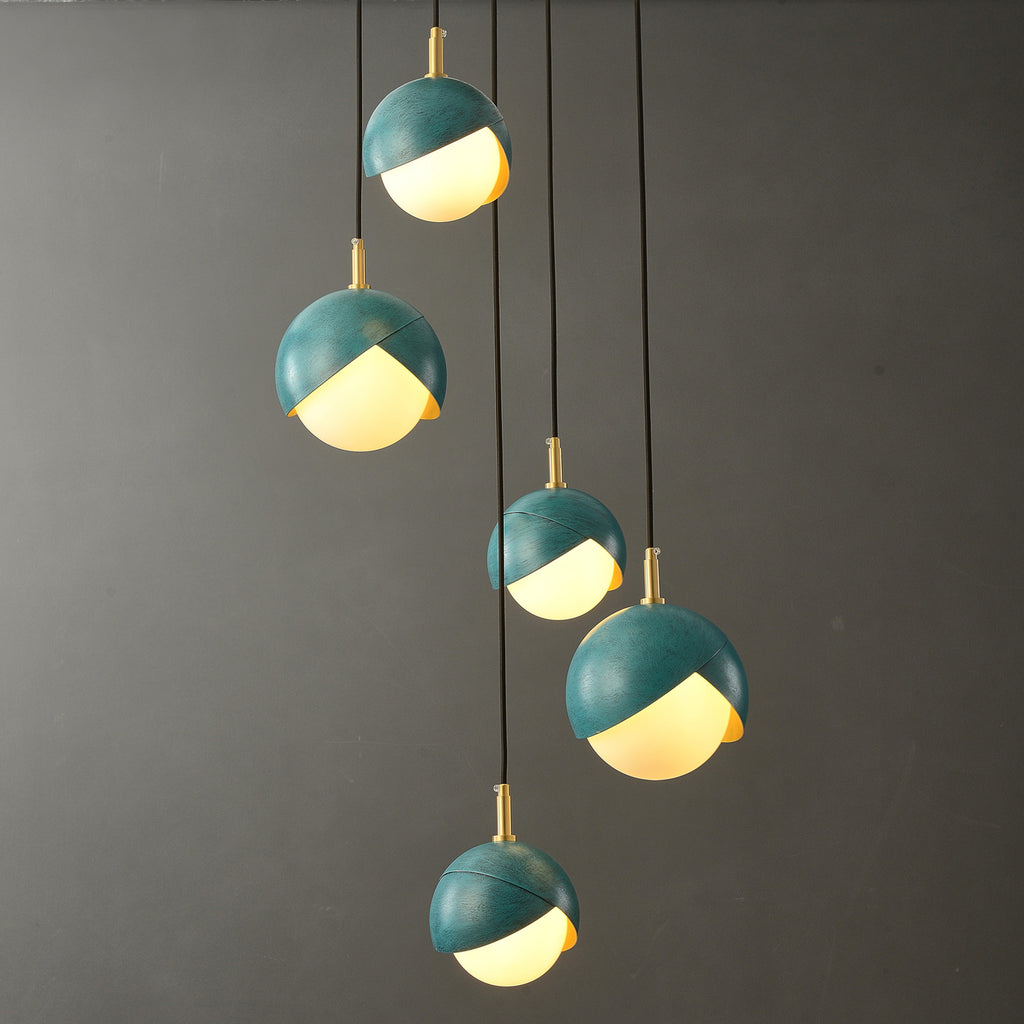 Tulip Brass Pendant