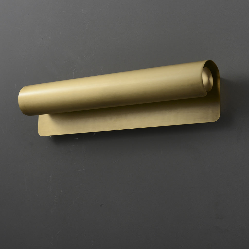 Scroll-III Wall Sconce Brass