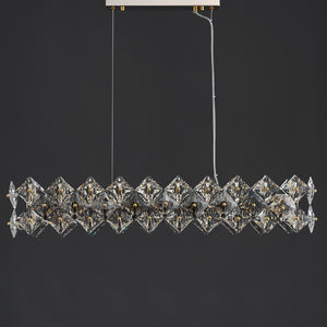 Scale Crystal Linear Chandelier 4 Lights