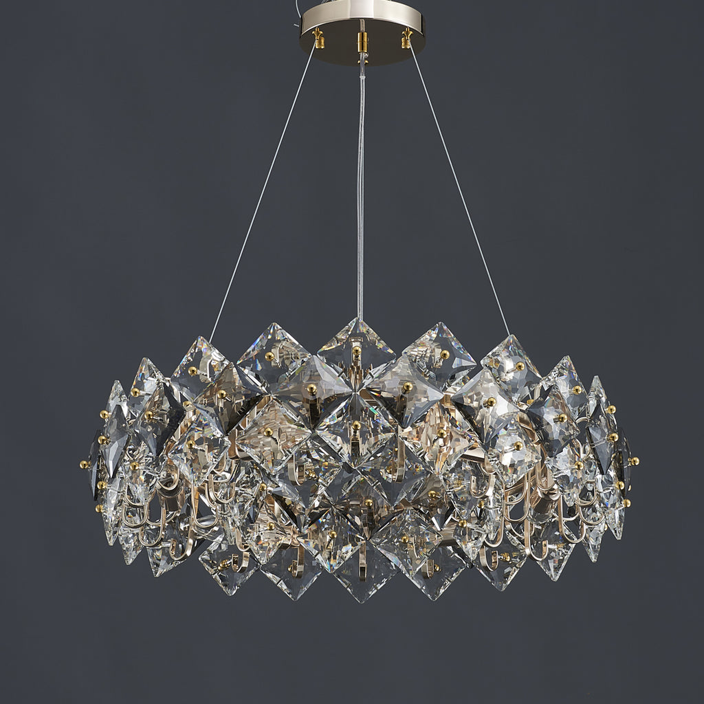Scale Crystal Round Chandelier 6 Lights