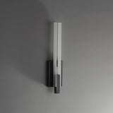 Two-Piece Rectangular Glass Wall Sconce