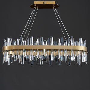 Tiffany-2 Crystal Linear Chandelier 41"