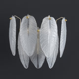 White Feather Wall Sconce