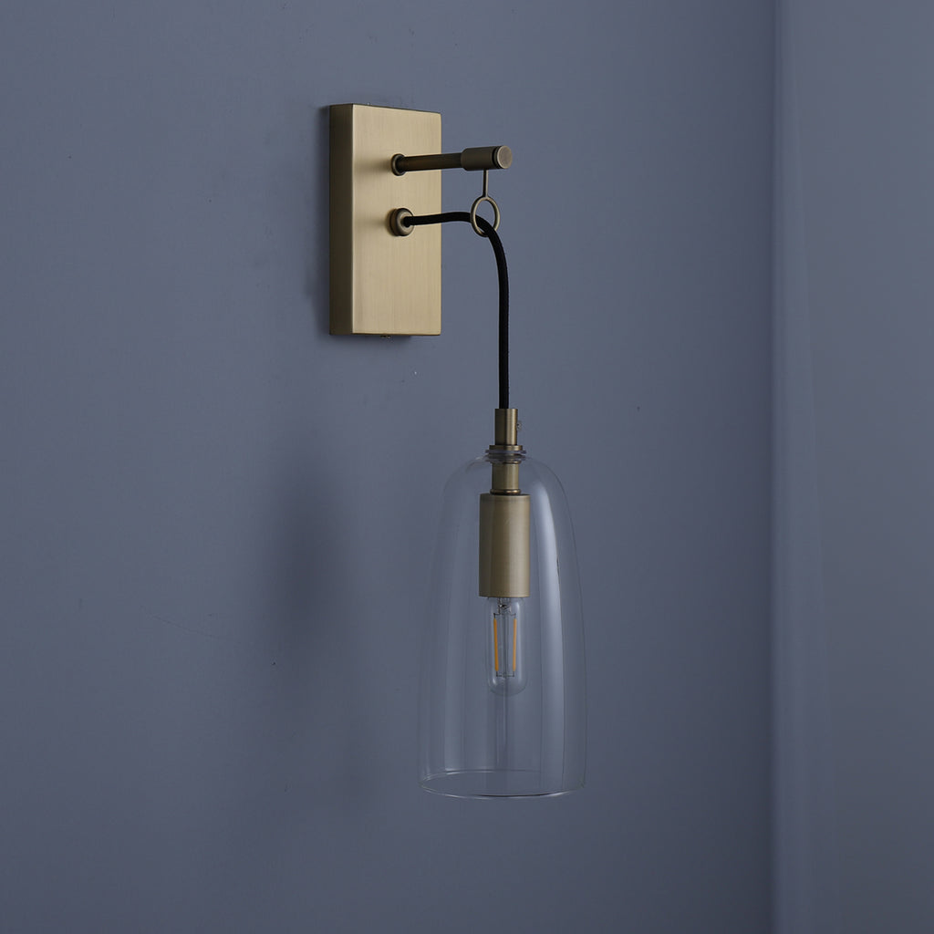 Angler Wall Sconce Brass