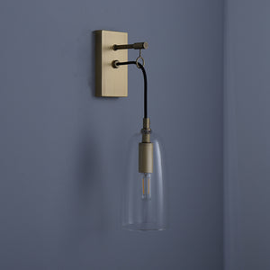 Angler Wall Sconce Brass